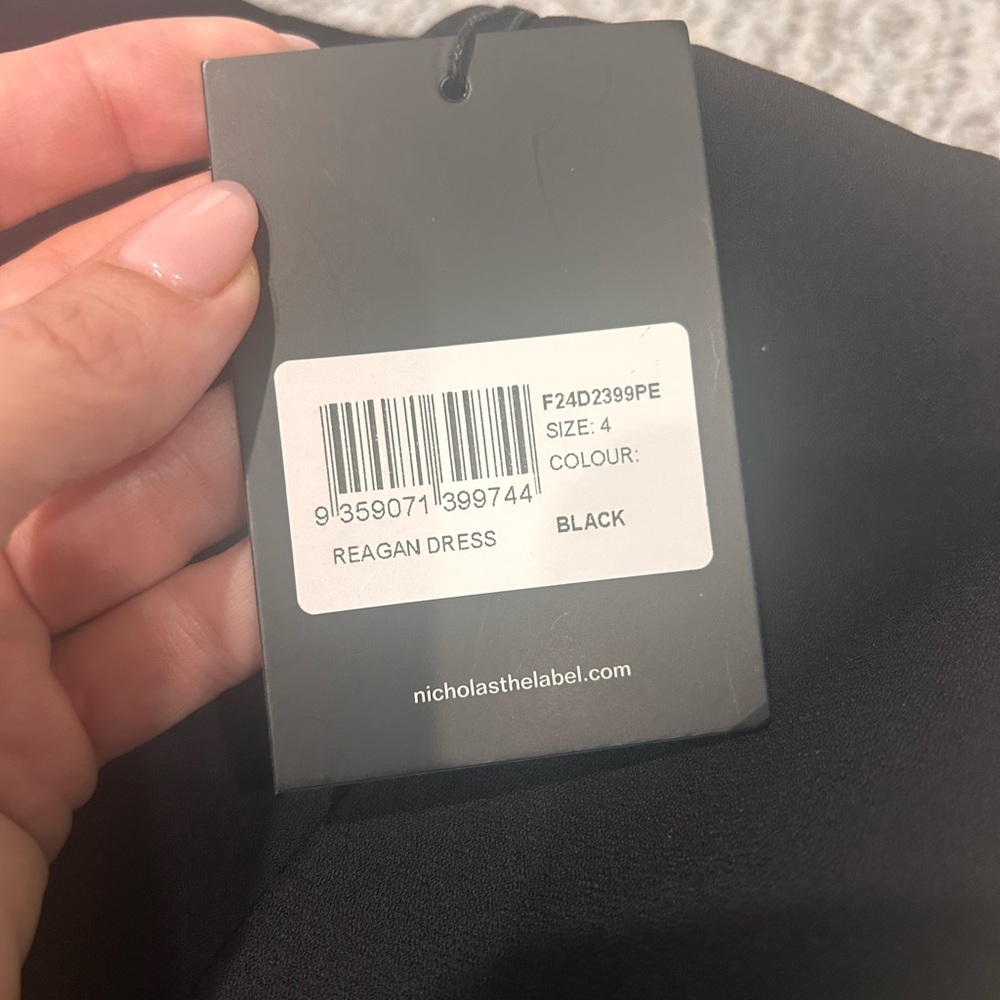 NICHOLAS Black Strapless Belted Dress - Picture 6 of 11